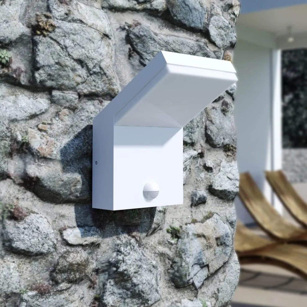 LED-Außenprojektor aus Aluminium mit Bewegungssensor - Nerea