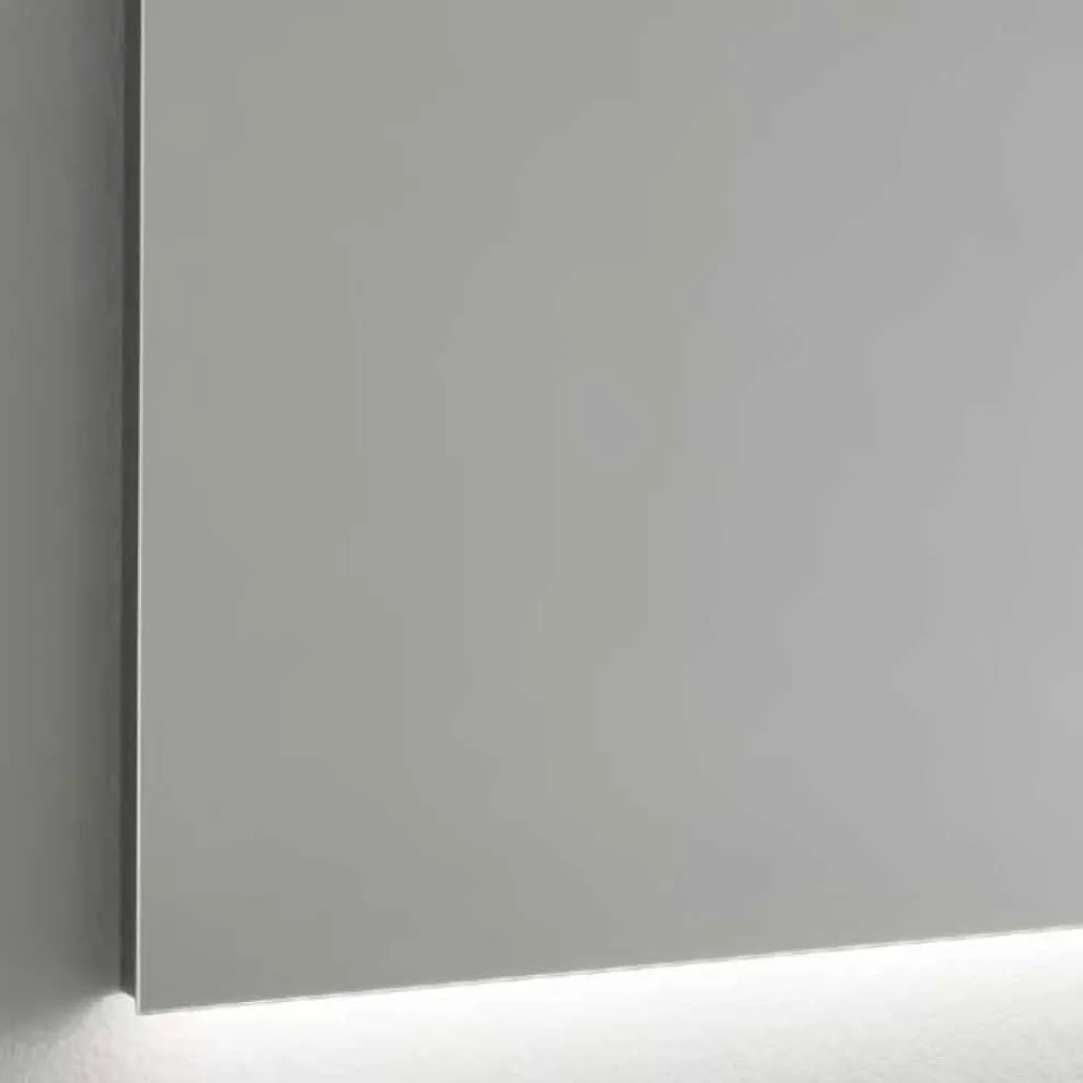 LED-beleuchteter Wandspiegel, Stahlrahmen Made in Italy - Tundra