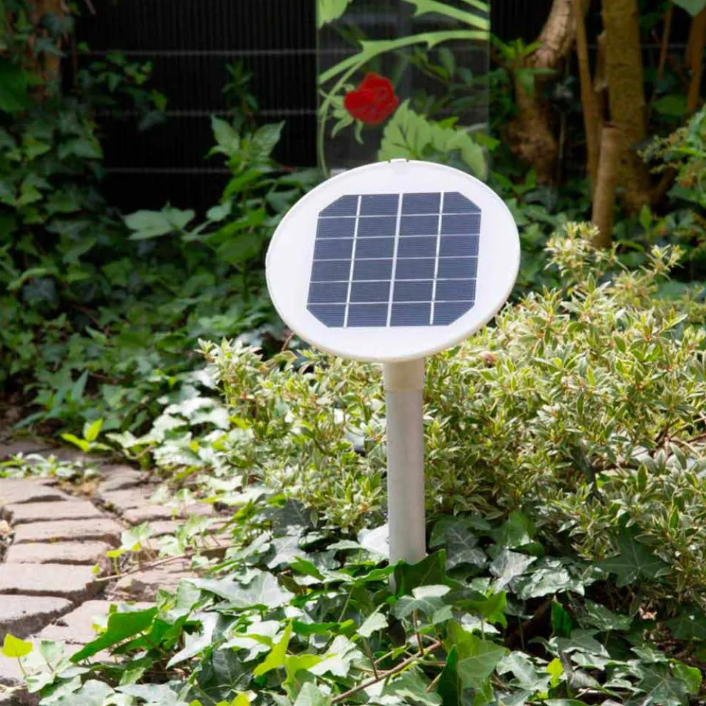 LED-Lampe, Solar oder E27 Kristall Design für drinnen oder draußen - Nevestar