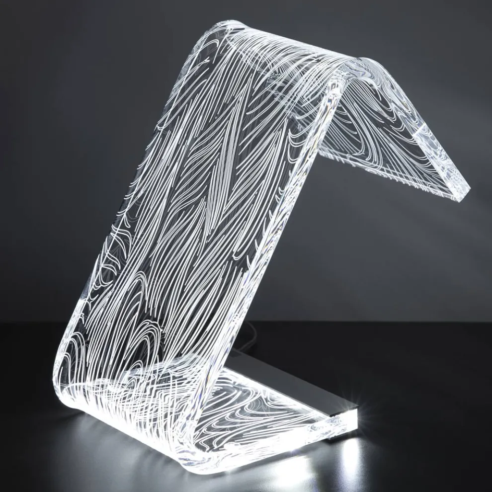 LED-Stehlampe, Acrylkristall-Laserdekoration – Possett