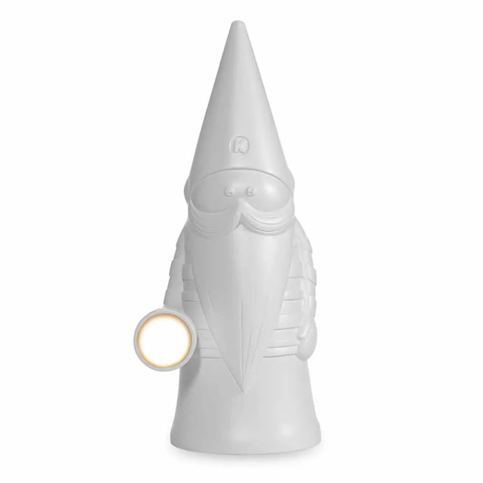 LED-Stehlampe im Freien in weißem Technopolymer Modernes Design - Nano