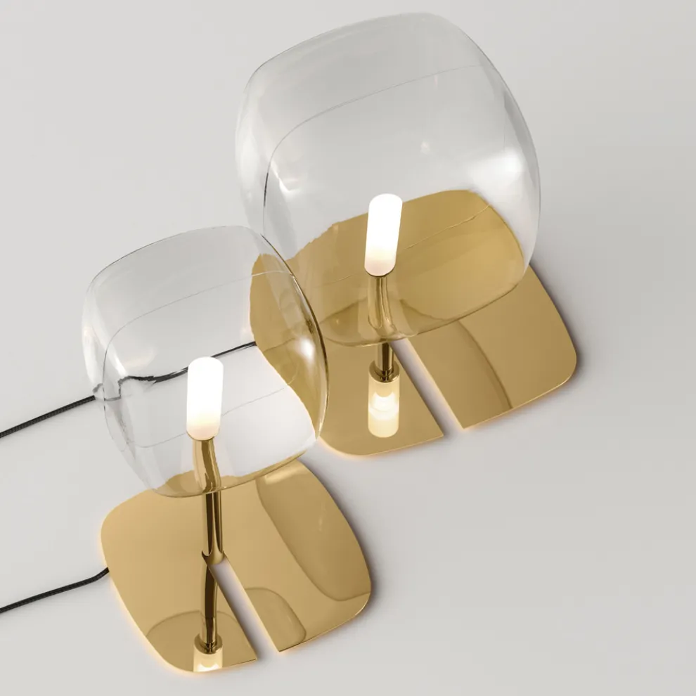 LED-Tischlampe mit Metallstruktur Made in Italy - Donatina