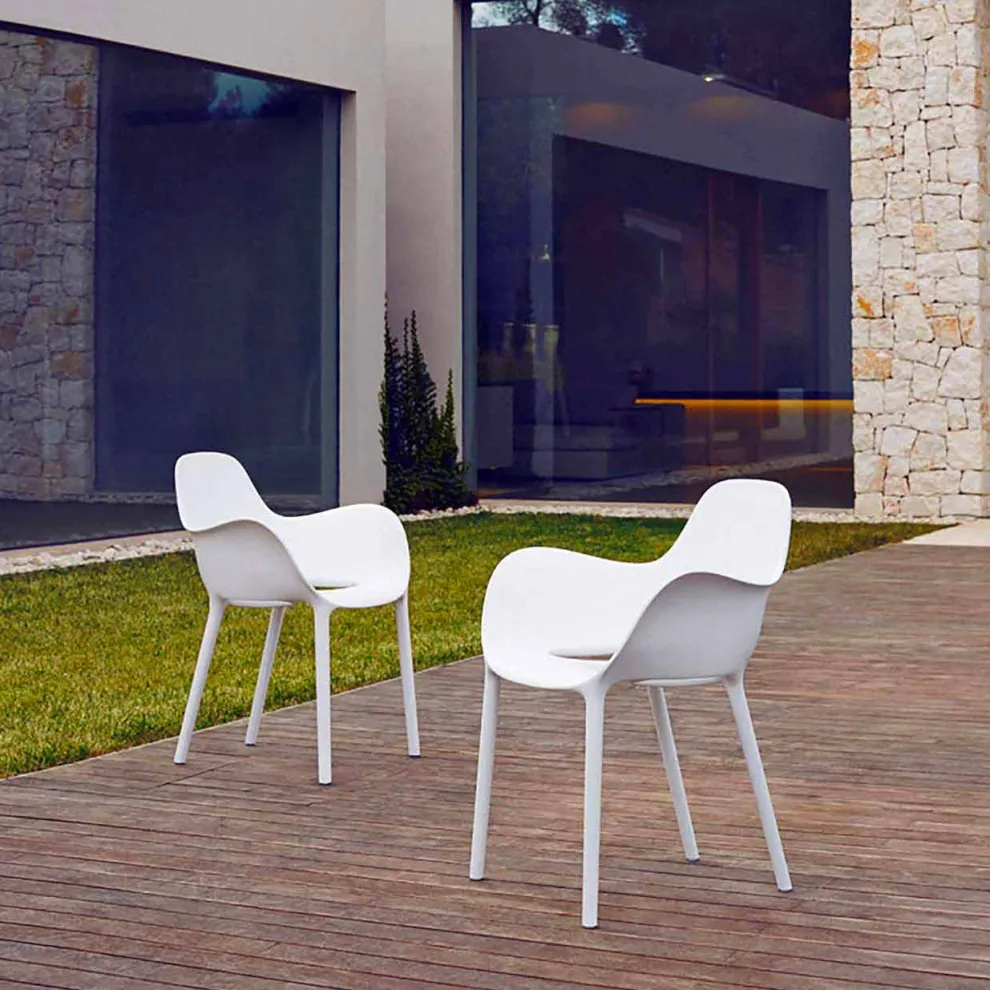 Gartensessel aus Polypropylen, Kollektion Sabinas von Vondom, 4 Stück