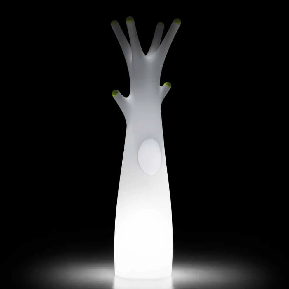 Leuchtender Kleiderständer aus Polyethylen mit LED-Licht Made in Italy - Oldia