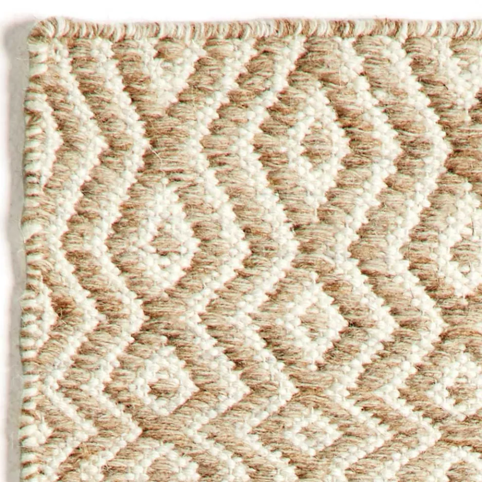 Modernes Design Wohnzimmer Teppich aus handgefertigter Wolle und Baumwolle - Minera