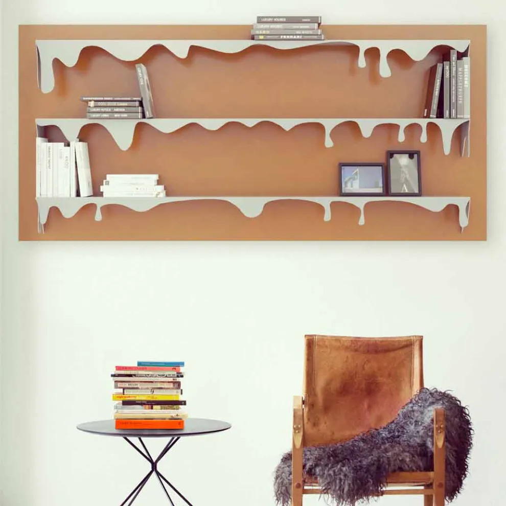 Library Motiv Kolata 130x70 (3 Böden) Mabele