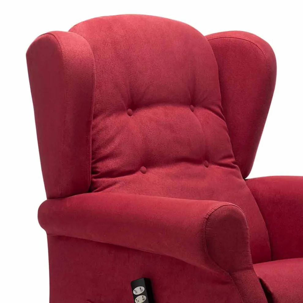 Lift Relax Armchair mit 2 Motoren Lift Relax Räder, Made in Italy - Marlene