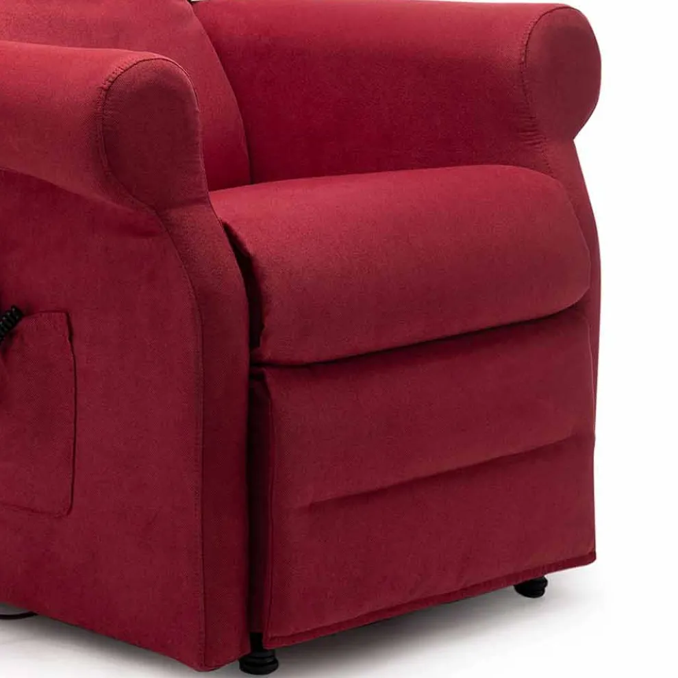 Lift Relax Armchair mit 2 Motoren Lift Relax Räder, Made in Italy - Marlene