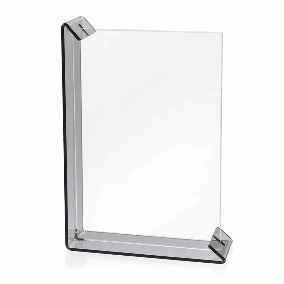 2 Fotorahmen mit mehreren Tischen aus farbigem Plexiglas oder mit Holz - Menelao