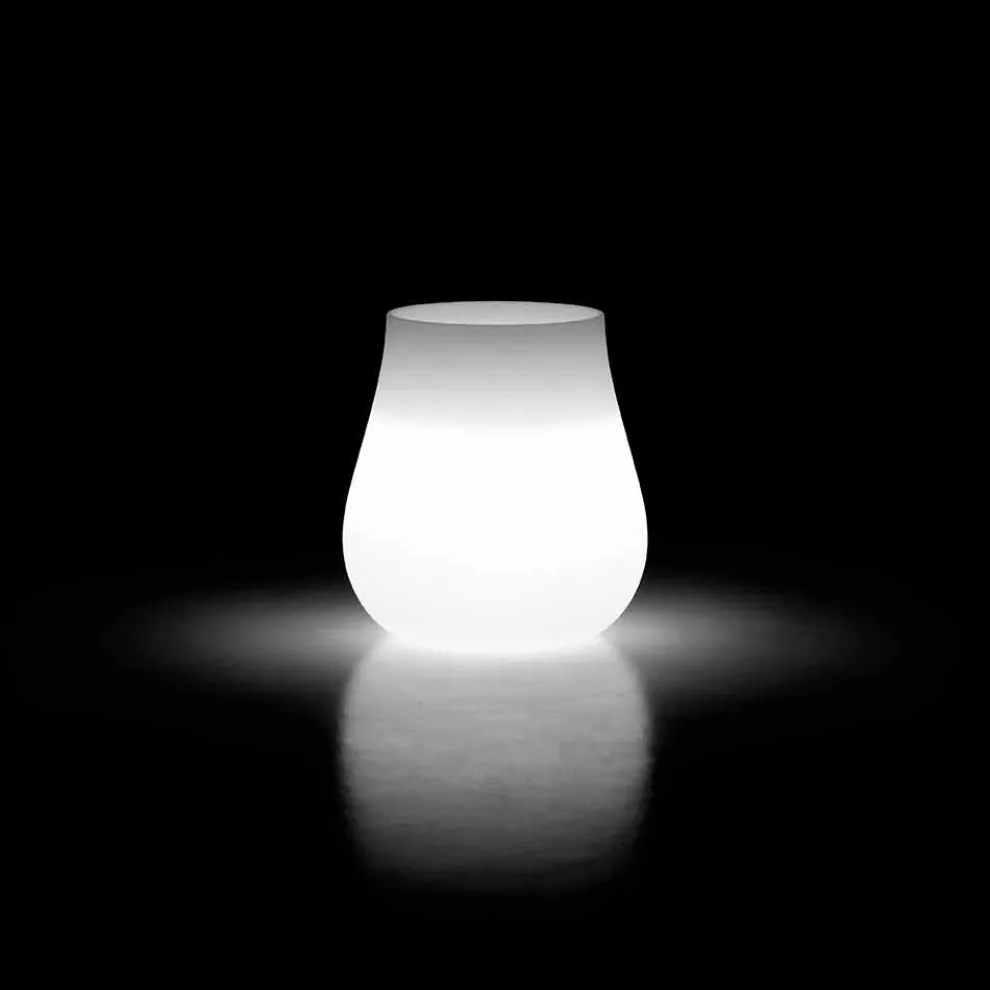 Leuchtende Vase für Outdoor-Design Drop in Polyethylen Made in Italy - Monita