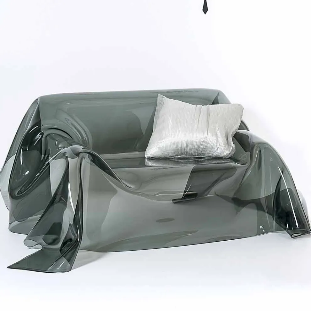 Lustiges modernes Design Sofa aus Plexiglas, hergestellt in Italien