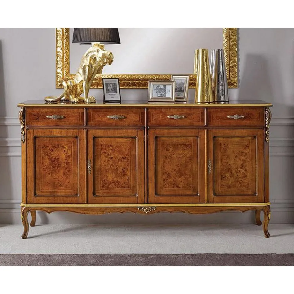 Luxuriöses Sideboard aus Holz mit Türen und Schubladen Made in Italy - Cheverny