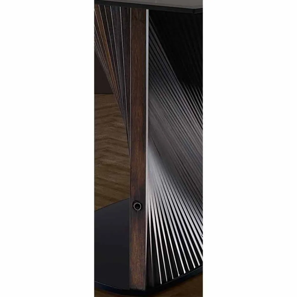 Luxus-Esstisch aus Steinzeug und Eschenholz Made in Italy - Croma