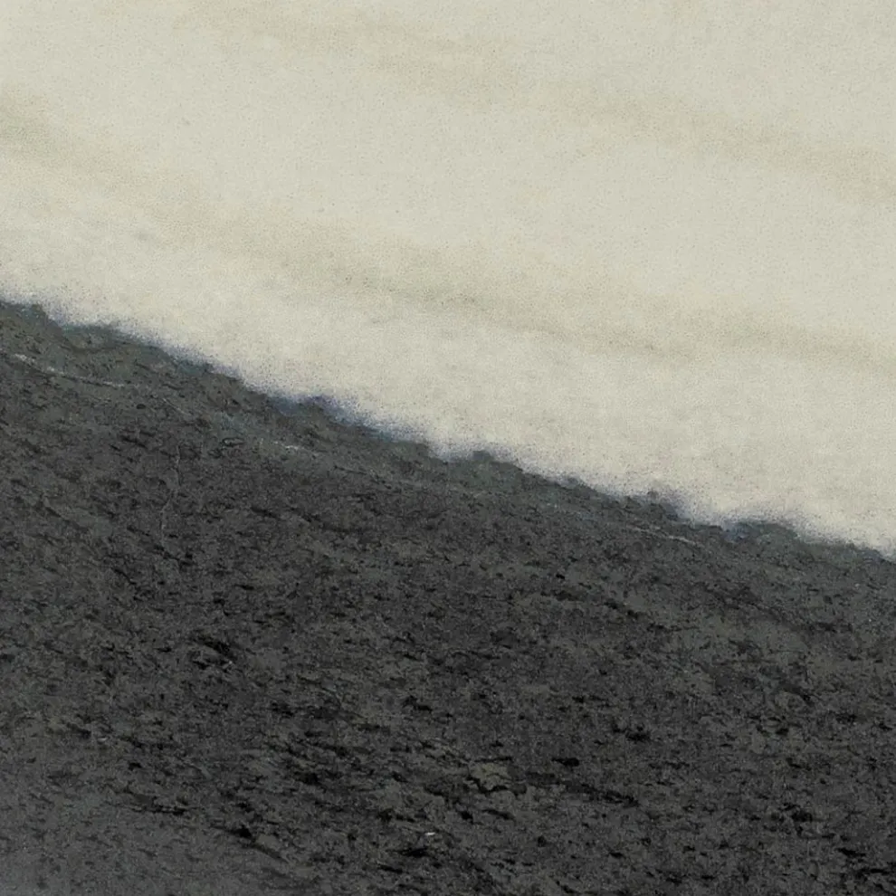 Runder Gartentisch aus Pandaweiß-Keramik Made in Italy - Pegaso