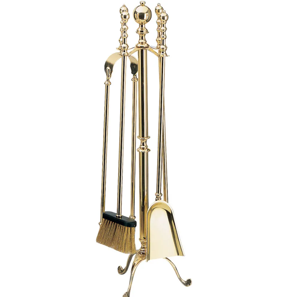 Messing-Werkzeughalter mit 4 Zubehörteilen, hergestellt in Italien – Nilpferd