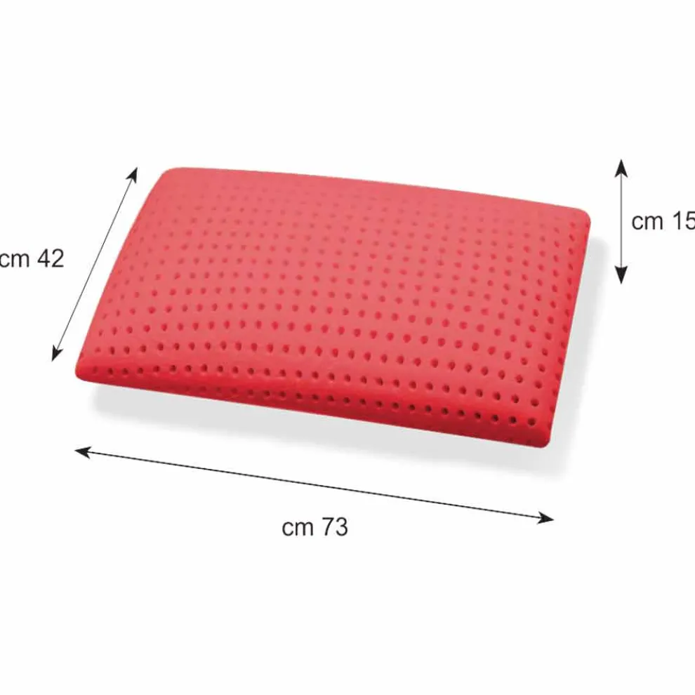 Kopfkissen aus Memory Ginseng perforiert H 15 cm Made in Italy,2 Stücke – Calais