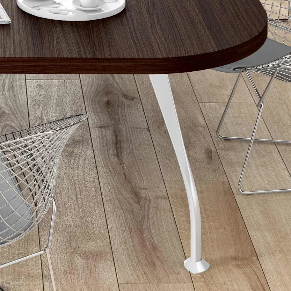 Besprechungstisch aus Melamin Eiche dunkel - Gaelle