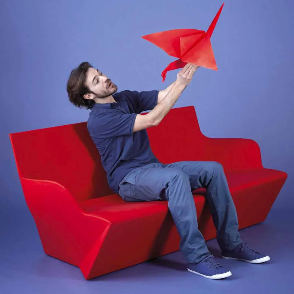 Gartensofa mit Armlehnen Slide Kami Yon made in Italy