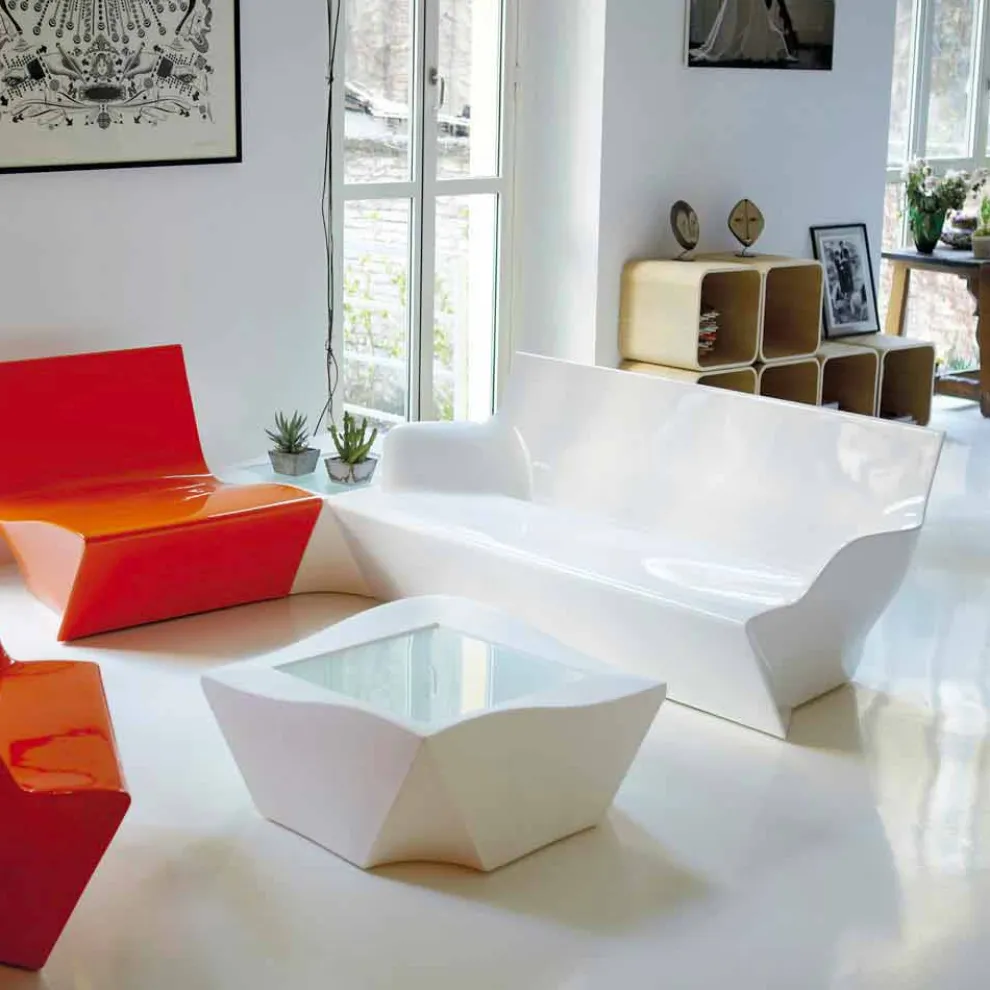 Gartensofa mit Armlehnen Slide Kami Yon made in Italy