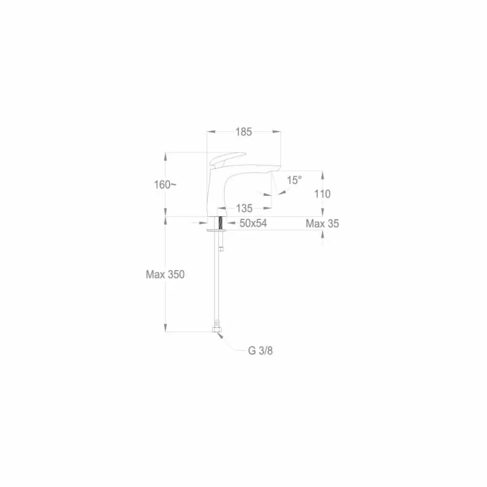Made in Italy Design Messing Waschtischmischer - Filipo