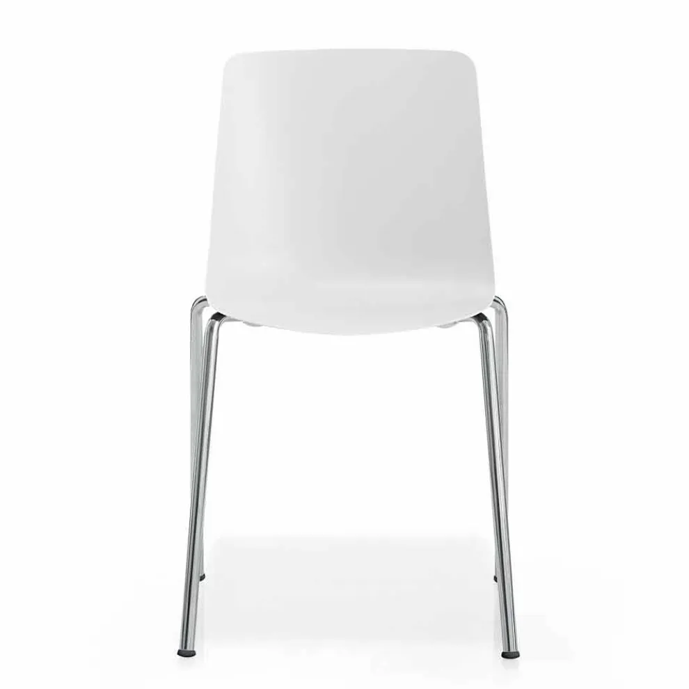 Made in Italy Esszimmerstuhl aus Metall und Polypropylen, 4-teilig - Carlita