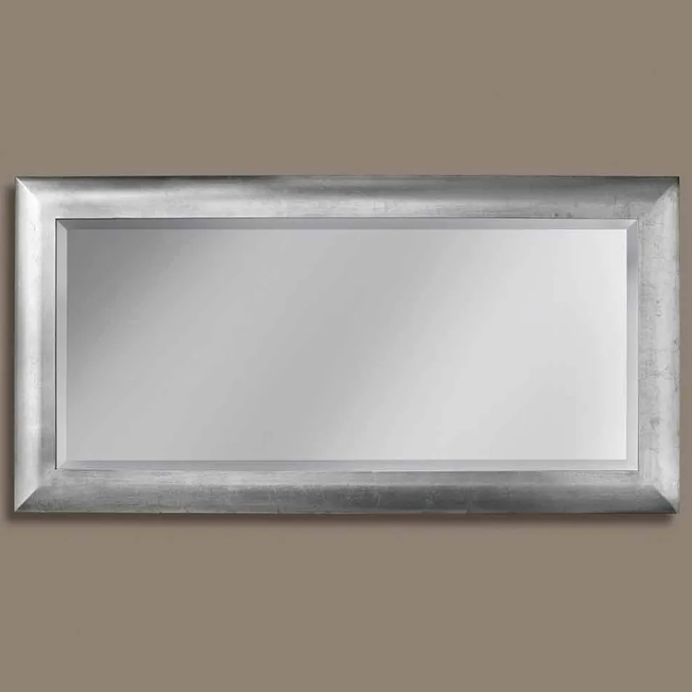 Manuel Ayous Holz rechteckiger Wandspiegel made in Italy