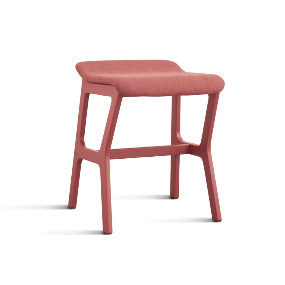 Massiver Buchenhocker mit Sitz aus Stoff Made in Italy - Regensburg