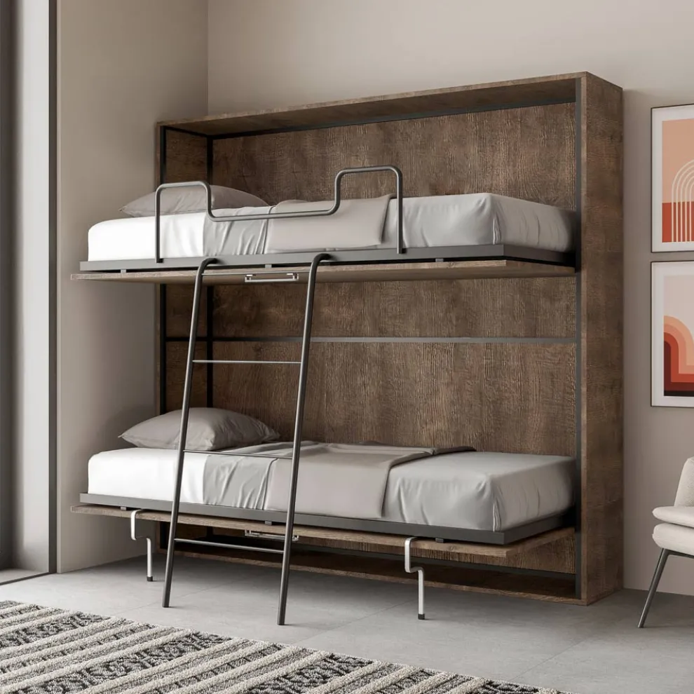 Horizontales Klapp-Etagenbett Made in Italy - Collaborative