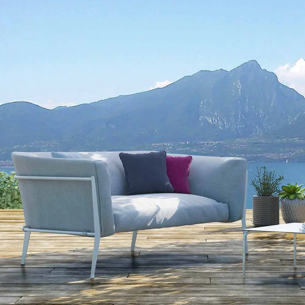 Modernes Sofa für herausnehmbares Design im Außen- oder Innenbereich Made in Italy - Carmine