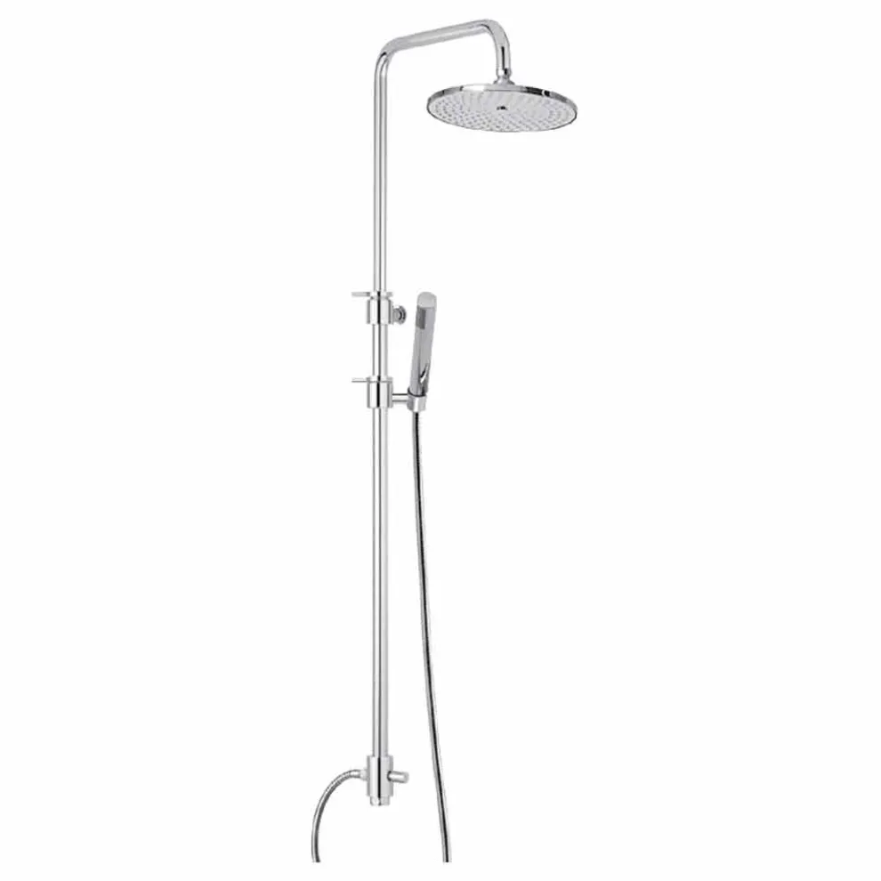 Messing Duschsäule mit Abs Dusche und Made in Italy Duschkopf - Haube