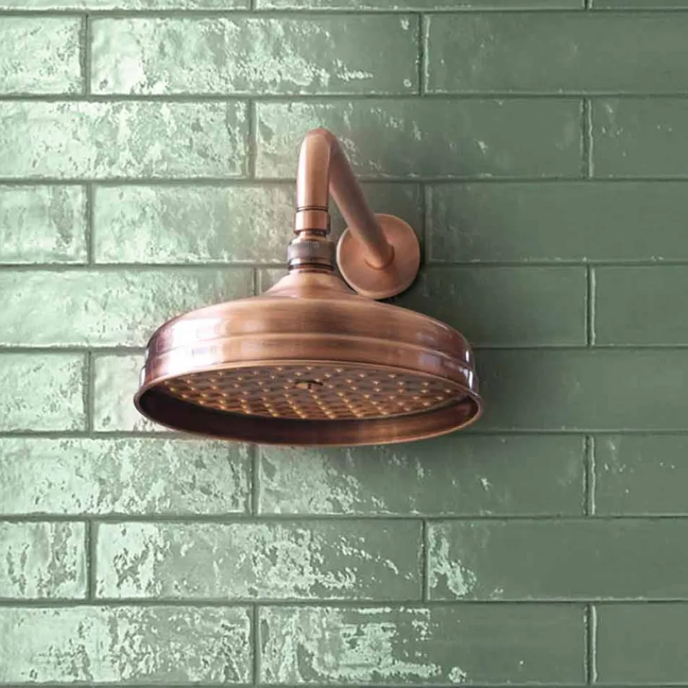 Messing Single Jet Duschkopf Klassisches Design Made in Italy - Tenco