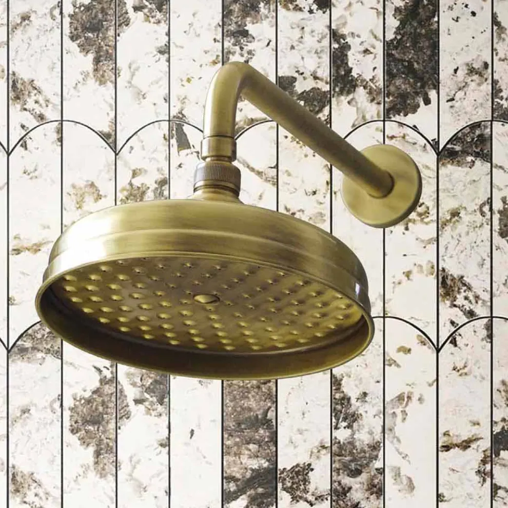 Messing Single Jet Duschkopf Klassisches Design Made in Italy - Tenco