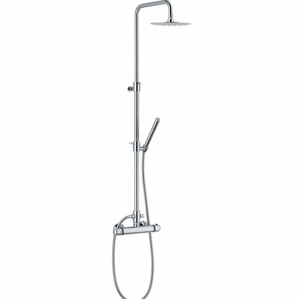 Messing-Duschsäule mit Thermostatmischer Made in Italy - Gallo