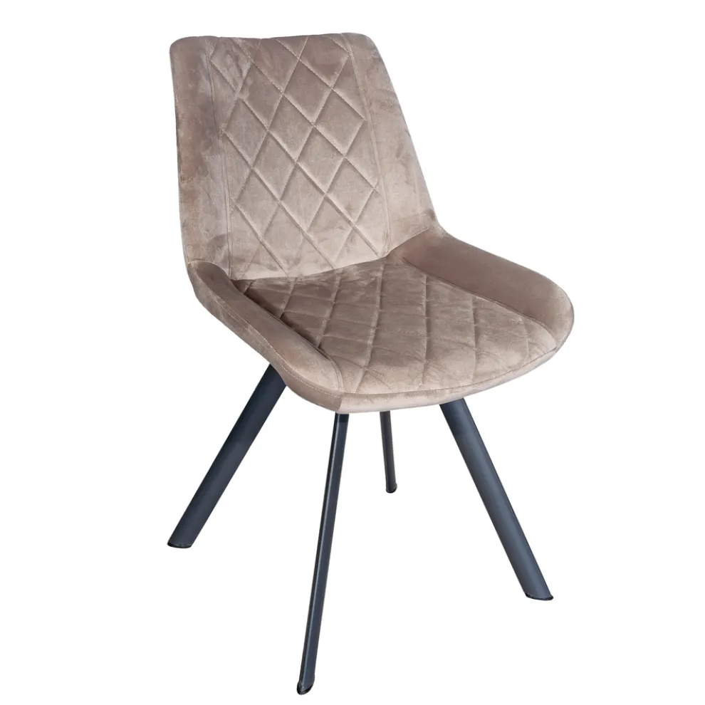 Metallstuhl und Samtsitz Made in Italy - Corazon