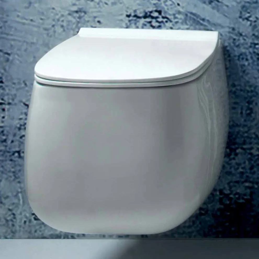 Mhite-Keramik mit Wandmontage, n Gaiola, Made in Italy