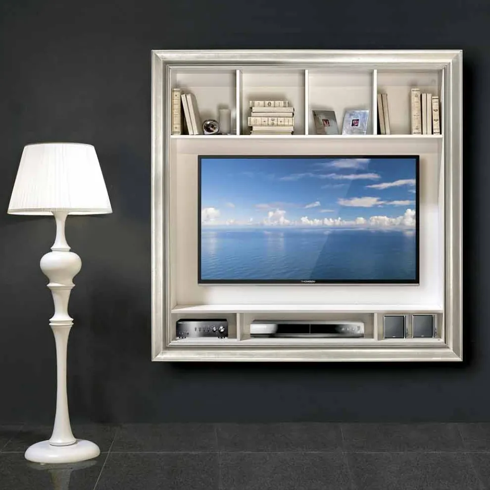 Mirko handgefertigter Plasmaholzrahmen zur Wandmontage