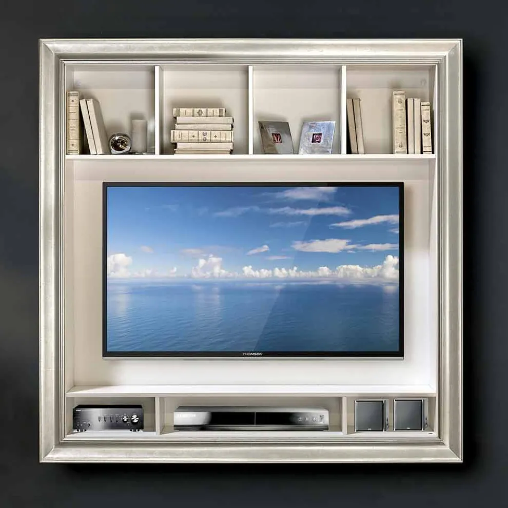 Mirko handgefertigter Plasmaholzrahmen zur Wandmontage