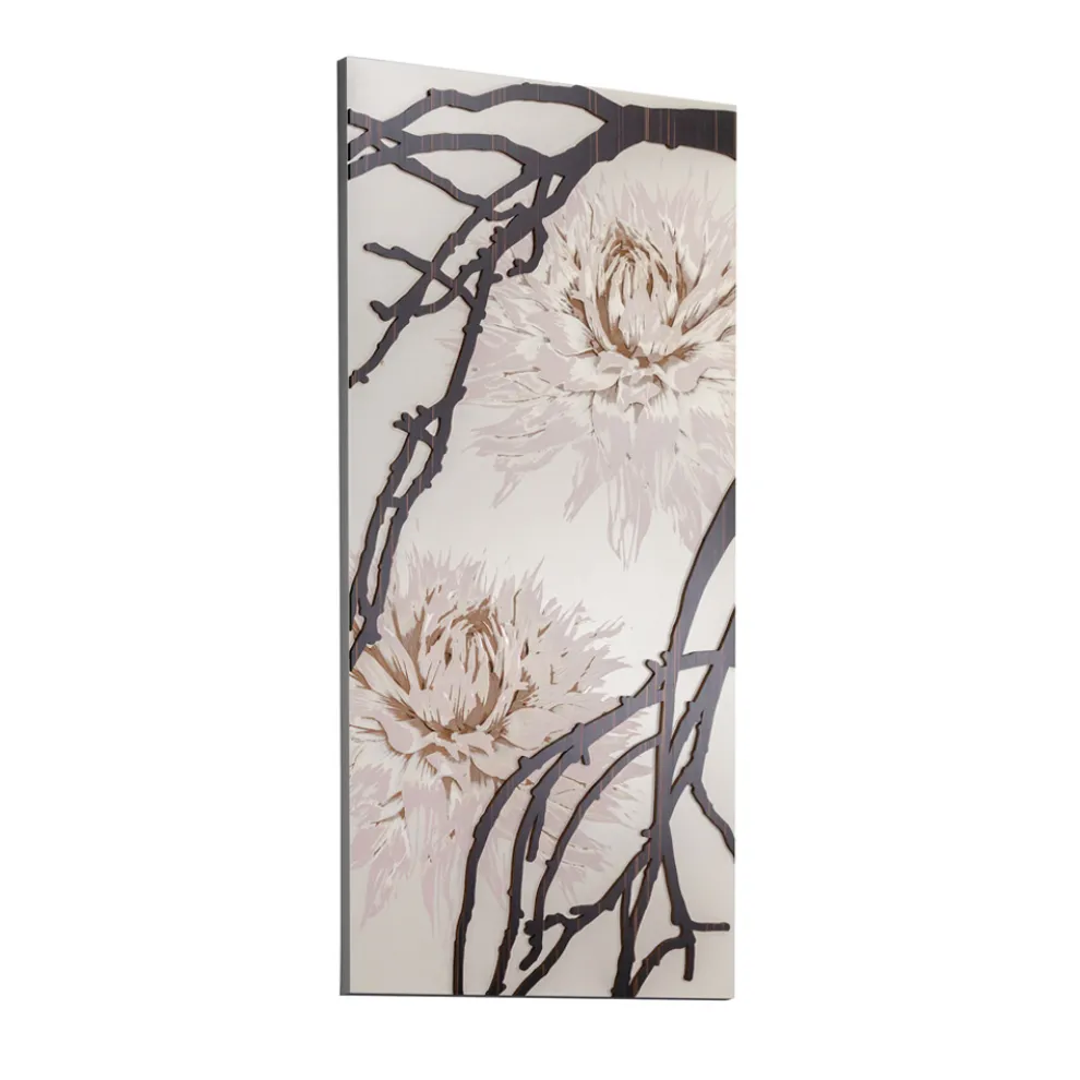 Mit Laser gefertigtes Bild mit Dahlienblume, hergestellt in Italien – Taka