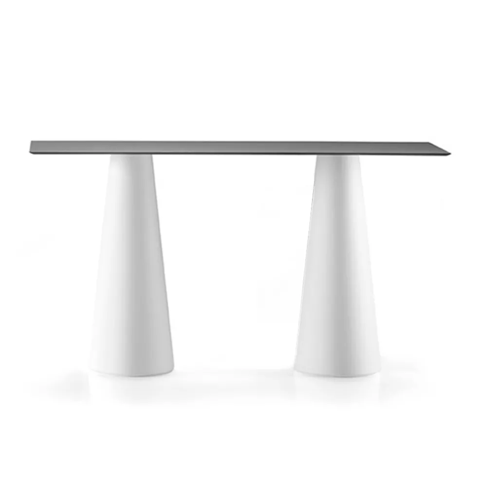 Hochtisch im Freien mit rechteckiger Platte in Hpl Made in Italy - Forlina