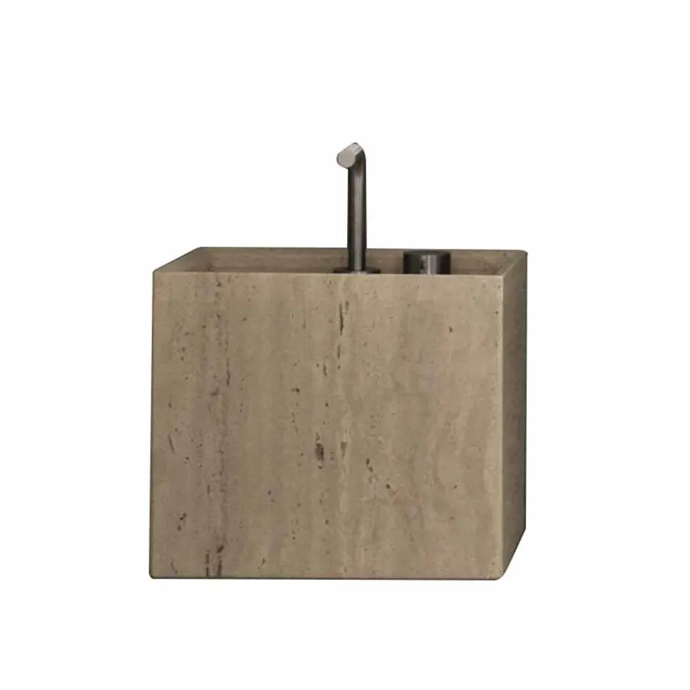 Modern Square High Design Arbeitsplatte Stein Badezimmer Waschbecken - Farartlav2