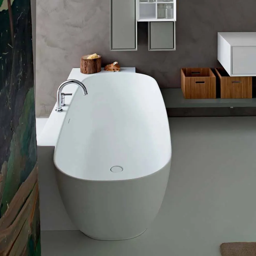 Modern Style White Design Freistehende Badewanne - Lipperiavas1