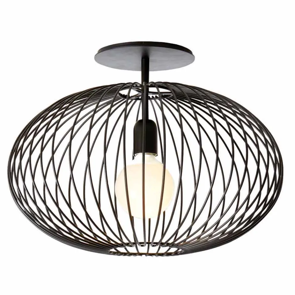 Moderne Deckenlampe aus lackiertem Stahl, 48xH 35 cm, Heila