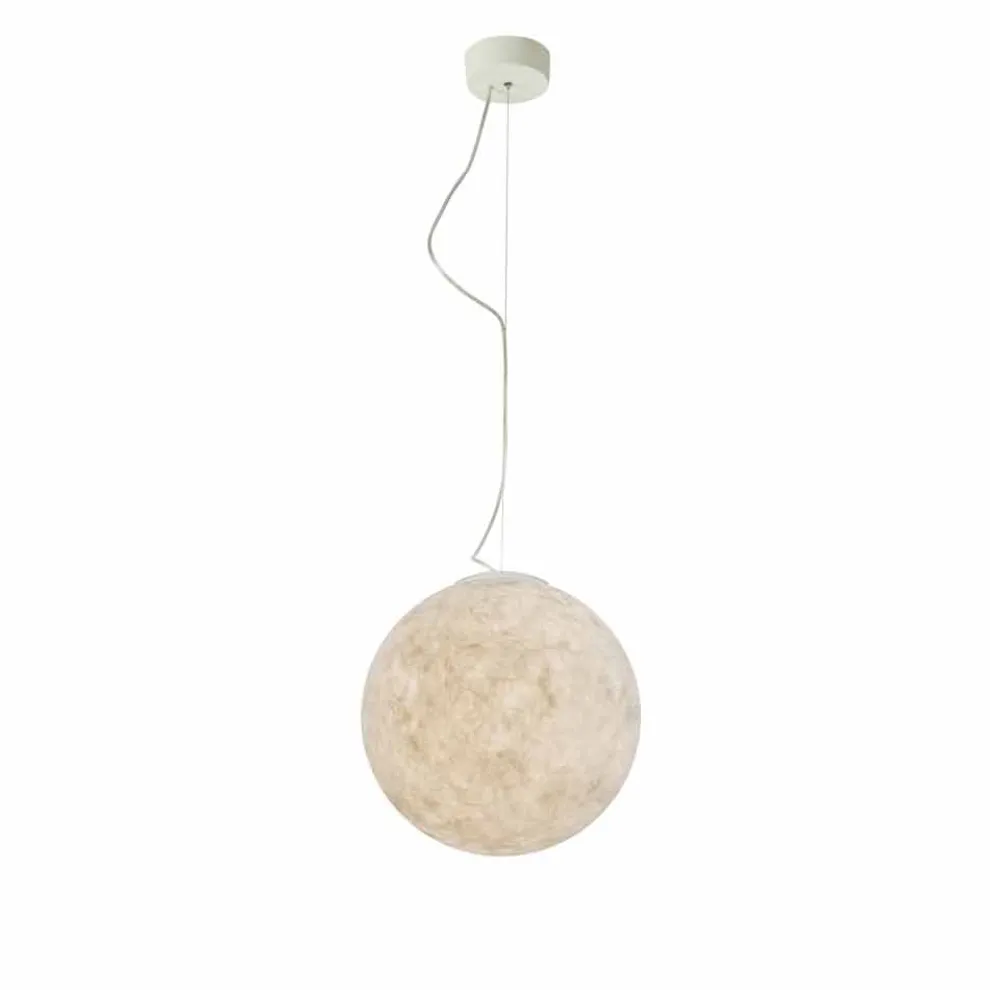 Moderne Design-Leuchter In-es.artdesign Weißer Mond in Nebulite