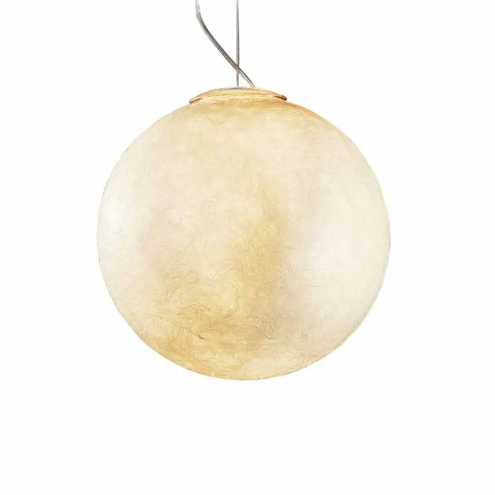 Moderne Design-Leuchter In-es.artdesign Weißer Mond in Nebulite