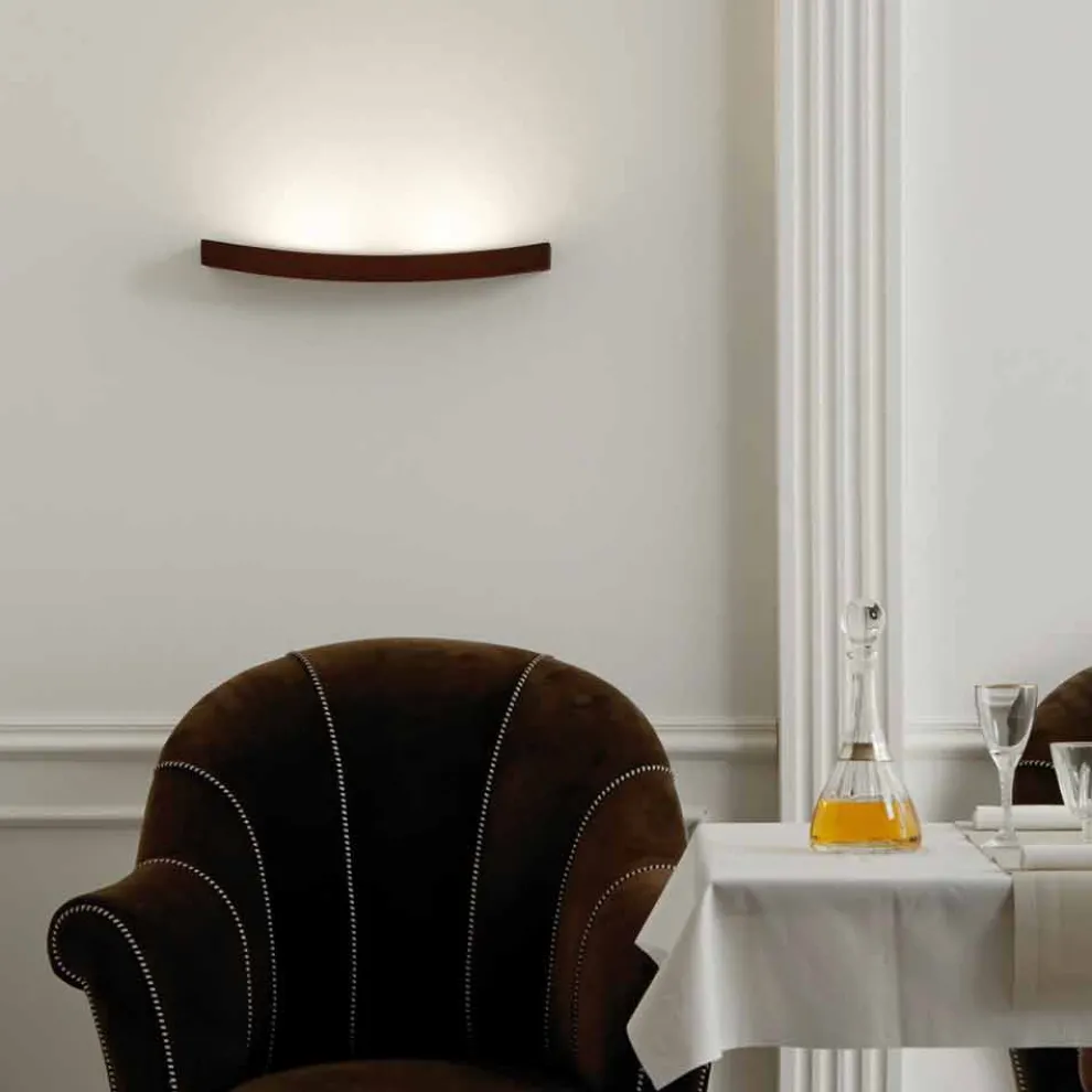 Moderne Design-Wandleuchte aus Stahl L50x H3.5xSp 10 cm Eldora