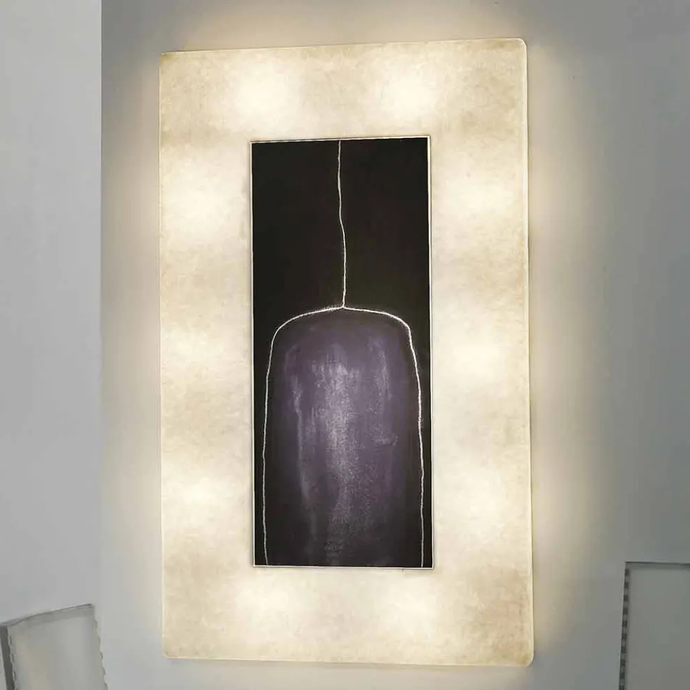 Moderne Design-Wandleuchte In-es.artdesign Lunar Bottle 2 in Nebulite