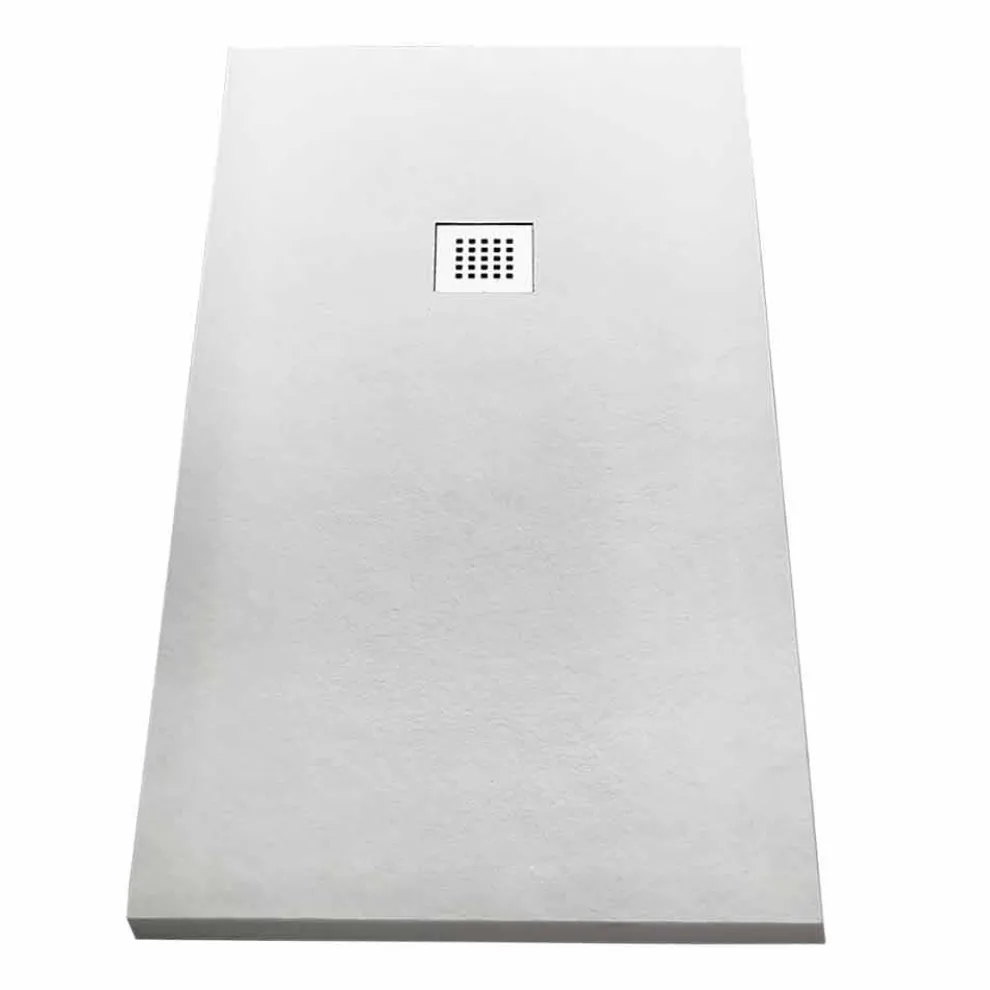 Moderne Duschwanne 160x70 in Resin Stone Effect Finish - Domio