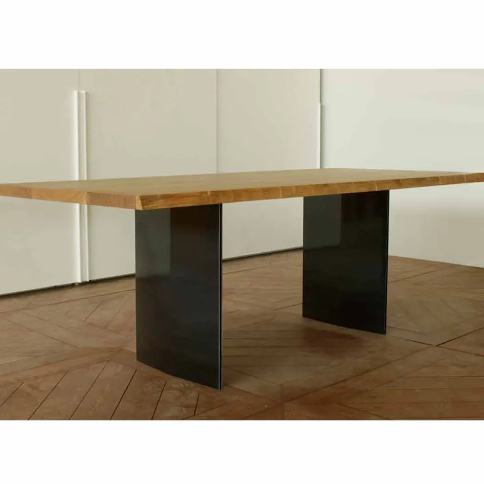 Moderne Eiche Esstisch in Italien 200x100cm Paul gemacht