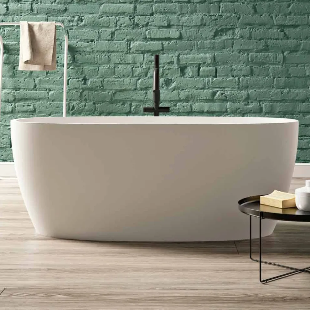 moderne Freestanding Badewanne Solid Surface Design glänzend/ matt - Velo