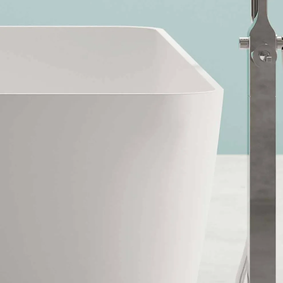 moderne freistehende Badewanne  weiss matt/ glänzend, - Face